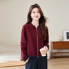 棒球服外套女装新款春季洋气正肩休闲短款夹克上衣LYW85301 商品缩略图1