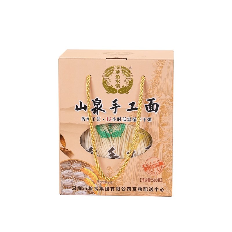 深粮鱼水情 山泉手工面(细条)500G