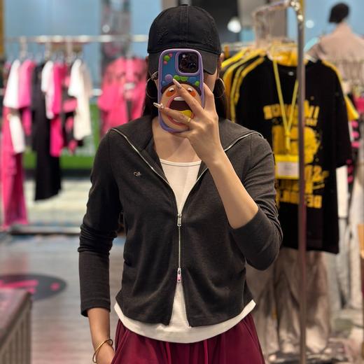 NC连帽假两件拉链小衫51220（灰）春季261020040321 商品图0