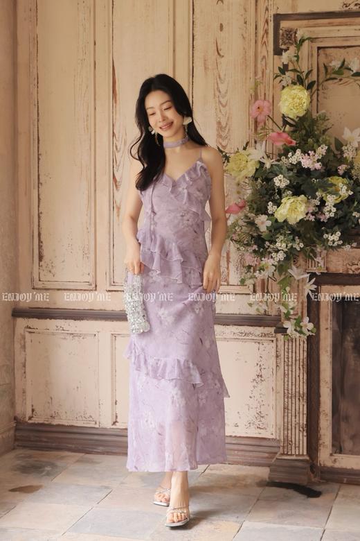 【门店同款】ENJOY夏季繁花照影荷叶边长裙 170497806 商品图2