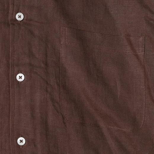 SDSA男装2026新款轻奢日系简约纯色亚麻短袖衬衫百搭透气舒适上衣 商品图3