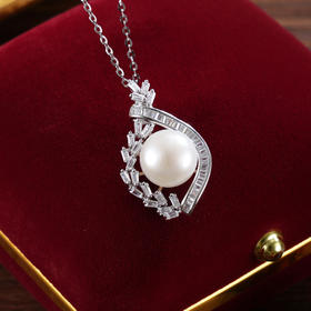 子佩集【流辉岁月】银S925珍珠惜王妃套链项链【P2661】双色花绕麦穗2602