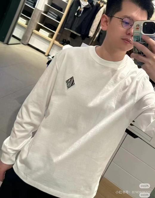 F033162春季新款透气排汗利落百搭简约质感柔软亲肤圆领长袖T恤 商品图4