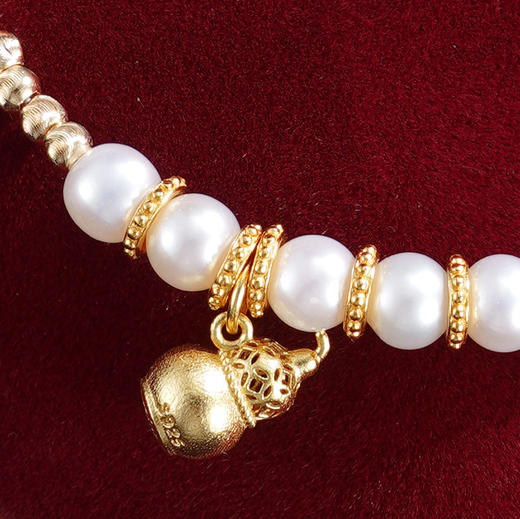 子佩集【福禄奇缘】银S925珍珠惜王妃手链【QJSL005】镀金葫芦2602 商品图2