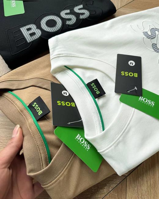 F0331118夏季新品日常三色立体刺绣字母LOGO短袖T恤 商品图6