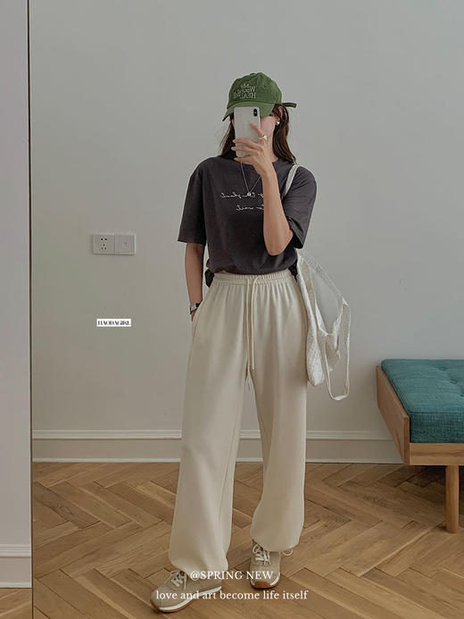 【限时秒杀！4.12下架， 库存有限，秒杀品任意两件再优惠10元 】ins韩系.云朵团宠裤，宽松的裤管 适合不同身材，裤脚可以收紧可以阔腿，舒适又好看-梵轩 商品图5