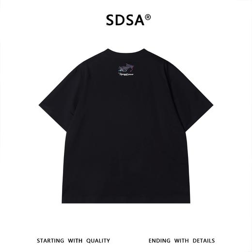 SDSA男装2026新款高贵轻奢潮牌抽象涂鸦印花圆领短袖T恤百搭时尚 商品图4
