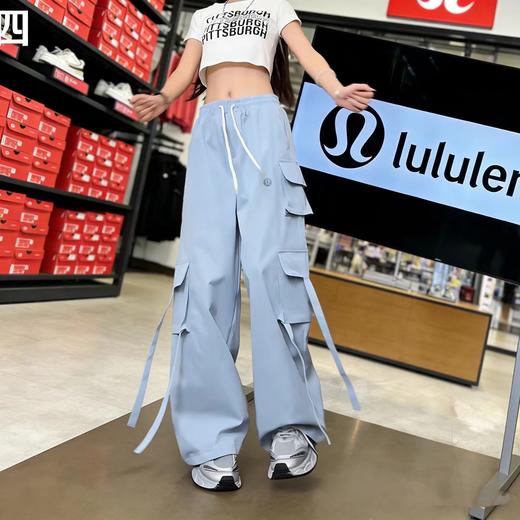 F033136春夏季新款户外男女同款时尚百搭速干透气大码宽松直筒长裤 商品图2