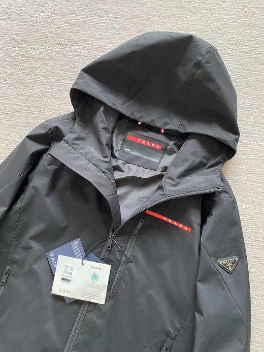 F0331128新款再生尼龙梭织面料舒适耐穿男士连帽夹克外套 商品图4