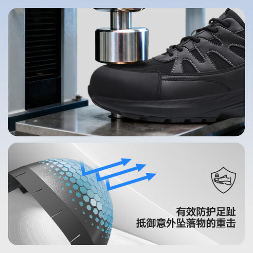 蓝鸥盾四季款新款防砸防刺安全鞋4.0凯夫拉MD底 商品图7
