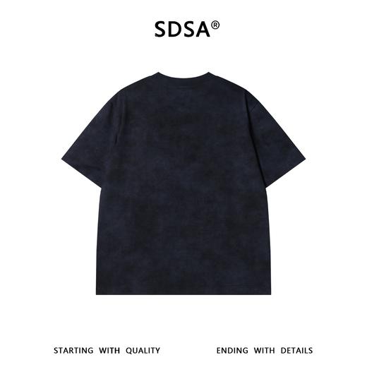 SDSA男装2026新款高贵轻奢潮牌扎染立体玫瑰装饰圆领短袖T恤百搭 商品图4