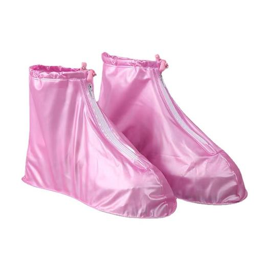 【拉链 + 抽绳双重密封❗️防水不渗水】防雨鞋套防水防滑男女雨雪天户外旅游徒步雨靴套加厚耐磨雨靴鞋套。rh 商品图4