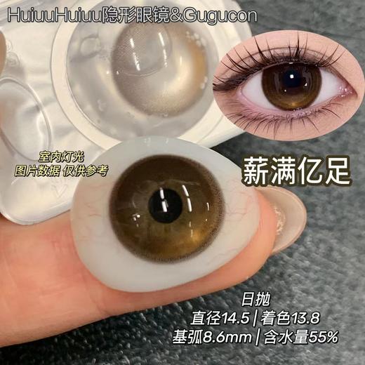 【日抛大直径】GUGUCON-定轴高光日抛-薪满亿足/人气加冕/锦鲤驾到/成功上岸-14.5mm【日抛 0-800度 无525/575】 商品图1