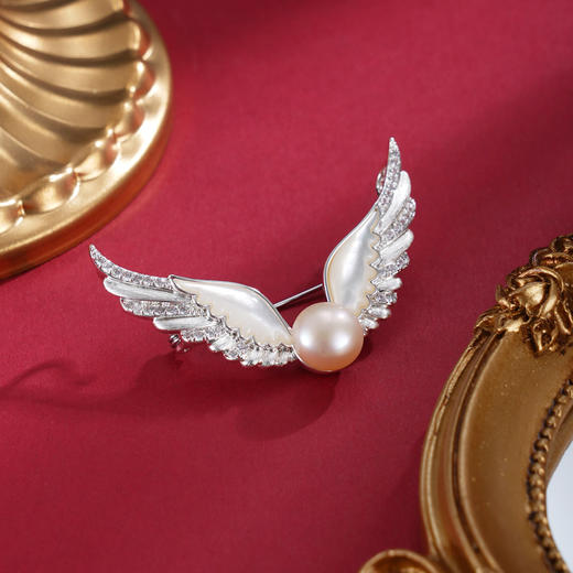 子佩集【天使荣光】珍珠惜王妃胸针【XXXZ272】翅膀2602 商品图0