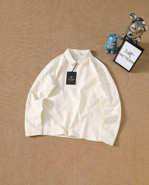 F033188夏季新款时尚百搭男款户外纯色休闲长袖Polo衫 商品图5