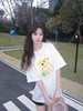 F0331137夏季新品圆领休闲彩色梦幻小熊印花短袖T恤 商品缩略图1