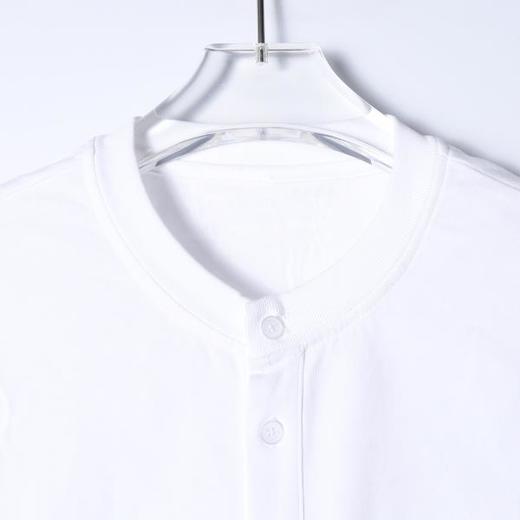 SDSA男装2026新款高贵轻奢时尚简约纯色纽扣开衫短袖T恤百搭上衣 商品图1