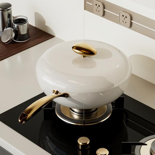 温仑山 鹅卵石不粘炒锅32cm VP-3ECG01 商品图0