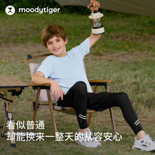 moodytiger男童运动短袖T恤户外透气圆领简约62110115 商品图1