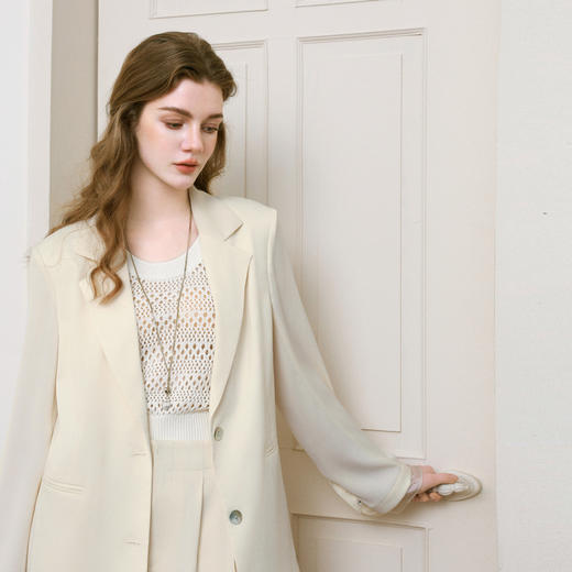 【商场同款】诗凡黎通勤休闲西装2025夏新款百搭上衣女3G5210101 商品图4