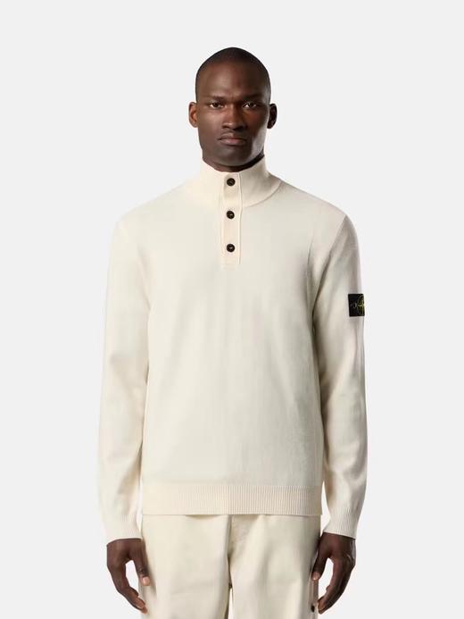 F0331119棉毛混纺半纽扣高领柔软舒适亲肤针织套头毛衣 商品图9