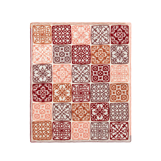 苏苏姐家溯纹双面毯手工diy钩针编织羊毛毯子毛线团自制材料包 商品图4