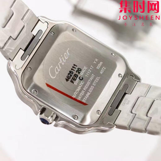 GF卡地亚山度士系列 山度士大号 钢带款 间蓝方形男士腕表 绝对是绕不开的经典 表径39.8mm 商品图7