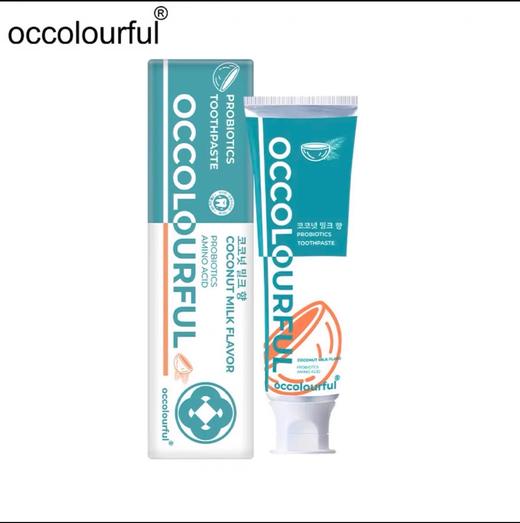 occolourful 益生菌牙膏椰奶香积雪草 100g/值 到手4支 清新口气 商品图3