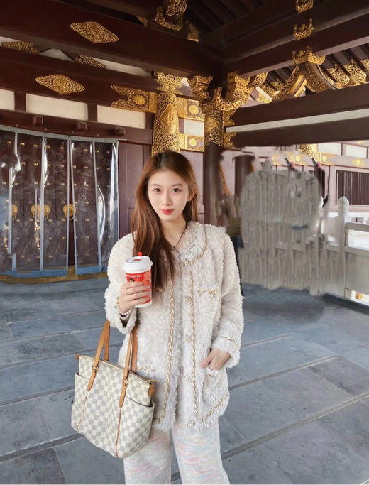 LV TOTALLY 白棋盘格 中号 单肩包 商品图2