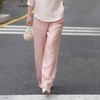 西子/桃花裤亚麻莱赛尔纤维高腰松紧直筒阔腿长裤/KZTJ1128 商品缩略图1