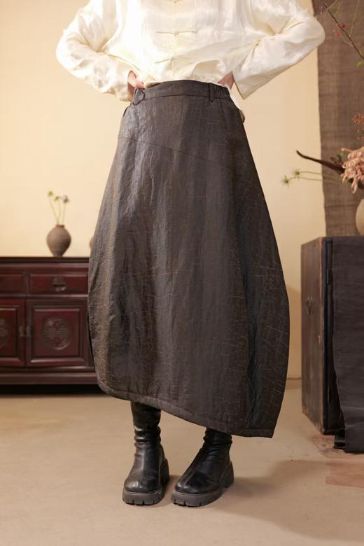 漫物记龟裂纹花苞棉裙xys-314 商品图0