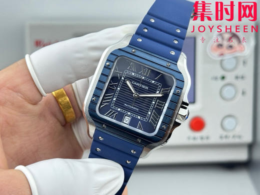 GF卡地亚山度士系列 山度士大号 间蓝方形男士腕表 绝对是绕不开的经典 表径39.8mm 商品图2