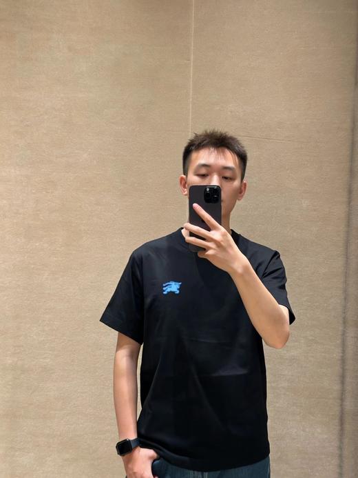 F033148春夏季新款男女同款吸汗透气立体刺绣战马徽标设计两色T恤 商品图10