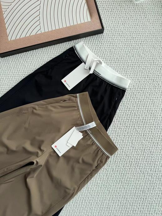 F033115夏季新款尼龙混纺触感丝滑自带垂坠感抗皱速干中腰阔腿直筒裤长裤 商品图6