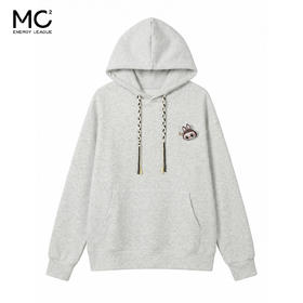 女装编织绳配玩偶连帽卫衣W5232040