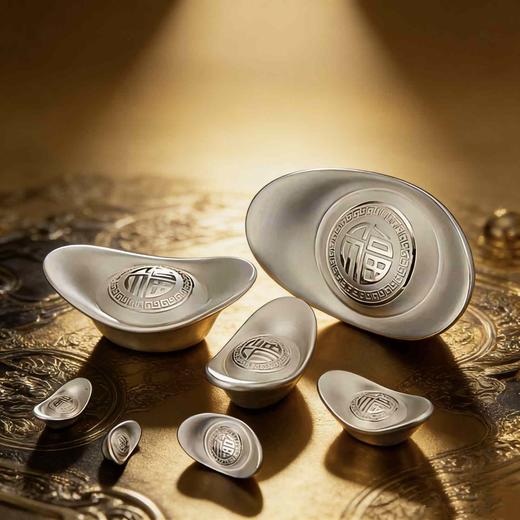 预定！官银福字元宝，实心9999纯银！带鉴定证书！ 商品图6