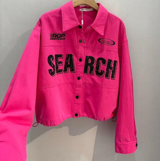 NC翻领撞色字母长袖外套51225（红）春季161010950321 商品图1