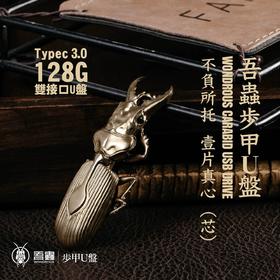 吾蟲- 甲虫U盘 Type-c 3.0 128G金属外壳 挂件存储盘 创意个性礼物【官方授权】【48小时发货】
