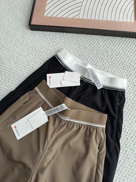 F033115夏季新款尼龙混纺触感丝滑自带垂坠感抗皱速干中腰阔腿直筒裤长裤 商品图7