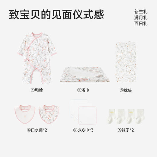 英氏婴儿礼盒新生儿见面礼出生套装送礼10件装宝宝满月礼物四季款 商品图4