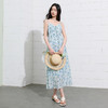 【桑蚕丝】三彩2026夏季新款碎花吊带裙连衣裙无袖A字裙长裙S 商品缩略图2