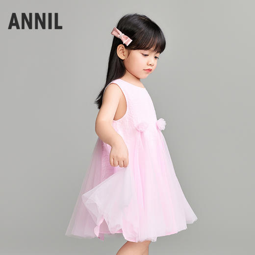 【实体店同款】女童无袖连衣裙夏季新款安奈儿童装XG623120 商品图1