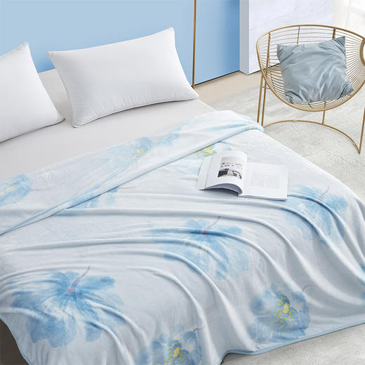 罗莱 浮生墨香法兰绒毯150×200cm 商品图1