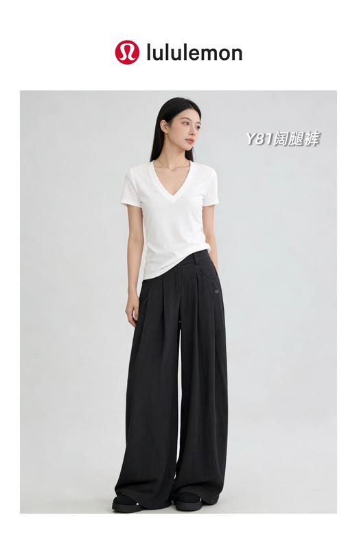 F033121春夏新款速干面料柔软亲肤好看又舒适女士褶皱西装阔腿裤 商品图10