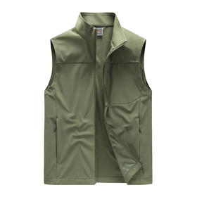 2026新款户外立领马甲春秋透气防水防风外套钓鱼骑行休闲男士背心