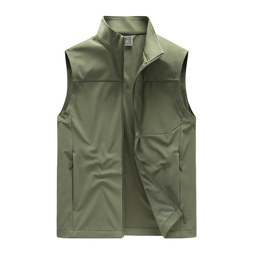 2026新款户外立领马甲春秋透气防水防风外套钓鱼骑行休闲男士背心 商品图0
