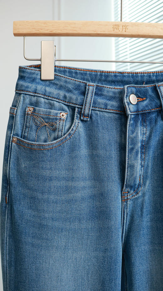 视觉魔法|修身莱赛尔微喇牛仔裤 商品图1