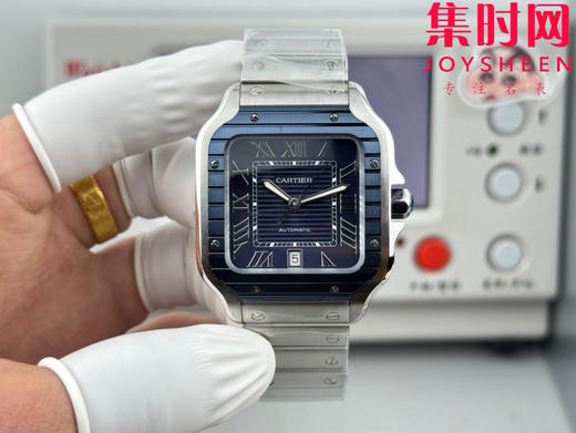 GF卡地亚山度士系列 山度士大号 钢带款 间蓝方形男士腕表 绝对是绕不开的经典 表径39.8mm 商品图1