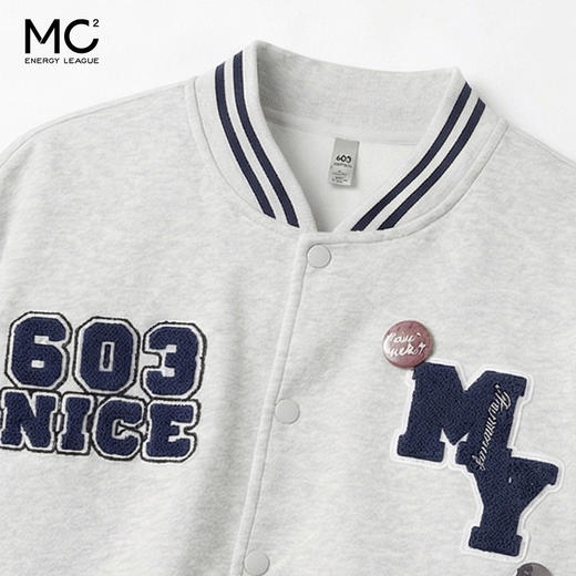 女装棒球领撞色袖卫衣开衫-10052W6212012 商品图1