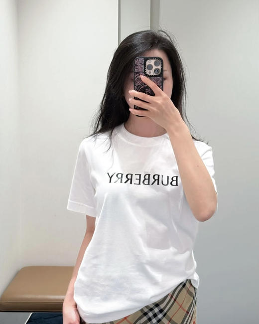 巴黎世家 26SS字母标识印花T恤 男女同款 白色（DY） 商品图1